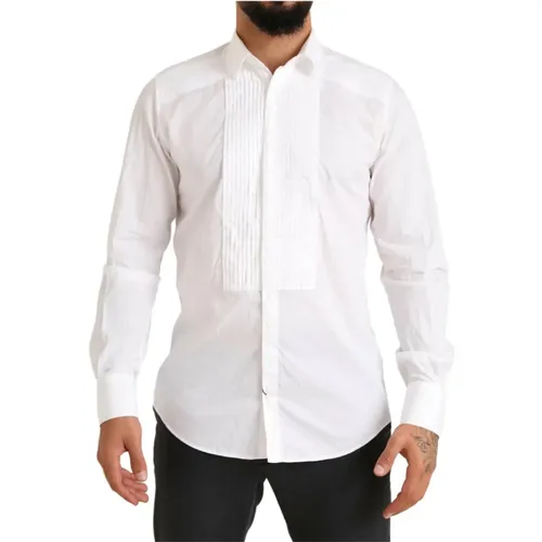 Elegant Slim Fit Shirt , male, Sizes: L - Dolce & Gabbana - Modalova