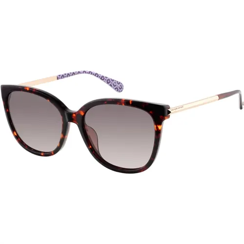 Dark Havana Sunglasses Shaded , female, Sizes: 55 MM - Kate Spade - Modalova