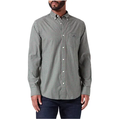 Casual Tartan Twill Hemd , Herren, Größe: M - Gant - Modalova