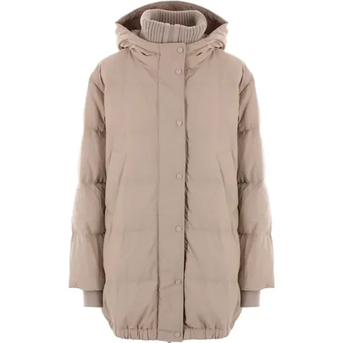 Quilted Goose Down Coat , female, Sizes: M, XS, S - BRUNELLO CUCINELLI - Modalova