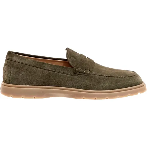 Suede Hybrid Loafer - Size 40 , male, Sizes: 8 1/2 UK - TOD'S - Modalova