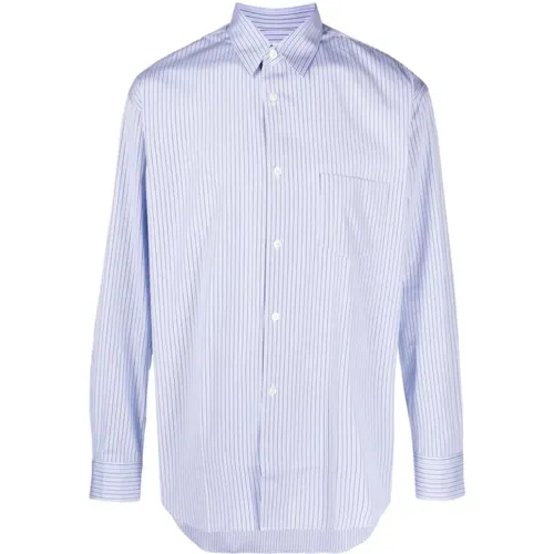 Clear Cotton Shirt with Button Closure , male, Sizes: L - Comme des Garçons - Modalova