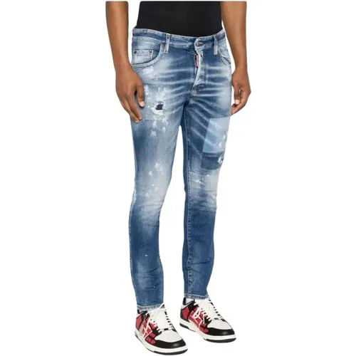 Skater Patch Jeans in , male, Sizes: L - Dsquared2 - Modalova