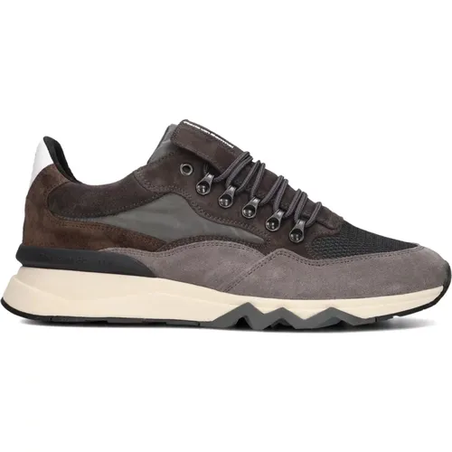 Grauer Low-Top Wildleder Sneaker - Floris van Bommel - Modalova