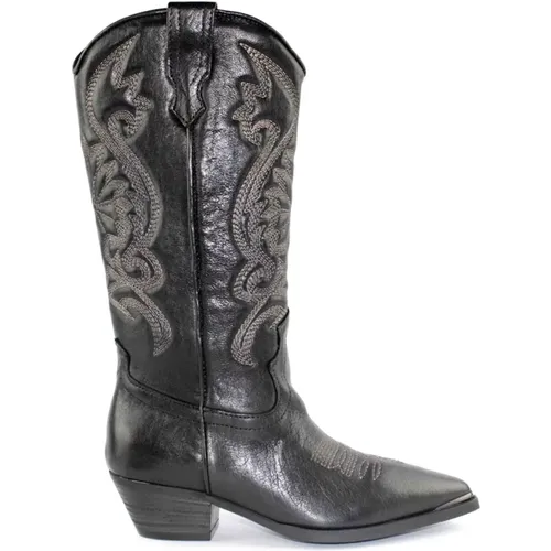 Embroidered Texan Boot , female, Sizes: 5 UK - Zoe - Modalova