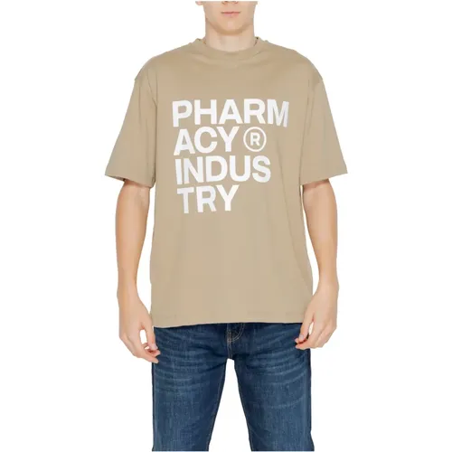 Herren T-Shirt Frühling/Sommer Kollektion Baumwolle , Herren, Größe: XS - Pharmacy Industry - Modalova