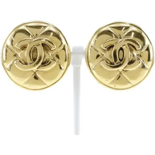 Pre-owned Metal earrings , female, Sizes: ONE SIZE - Chanel Vintage - Modalova