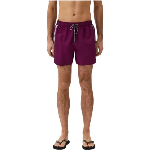 Violette Logo-Band-Badeshorts - Emporio Armani - Modalova