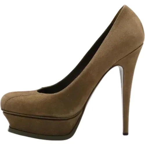 Pre-owned Leather heels , female, Sizes: 5 UK - Yves Saint Laurent Vintage - Modalova