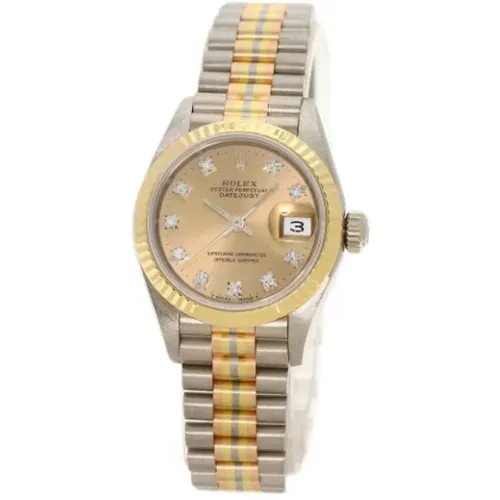 Pre-owned Stainless Steel watches , female, Sizes: ONE SIZE - Rolex Vintage - Modalova