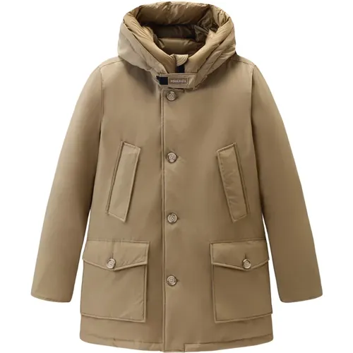 Arctic Parka - Elmwood Brown , male, Sizes: M, S, L - Woolrich - Modalova