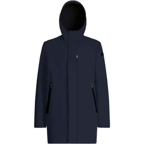 Lange Shelljacke mit elastischer Membran , Herren, Größe: S - RRD - Modalova