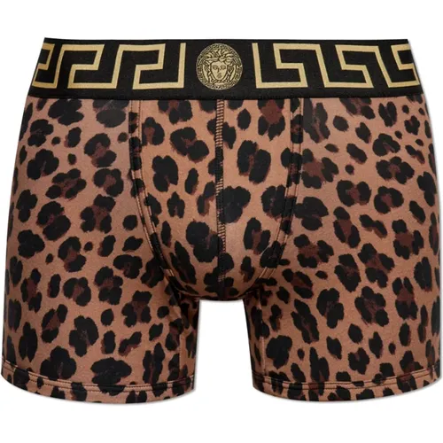 Animal print boxers , male, Sizes: M - Versace - Modalova