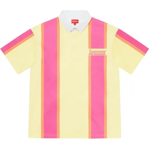 Vintage Rugby Streifen Shirt Gelb - Supreme - Modalova