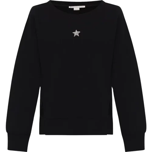 Sweatshirt mit Applikationen , Damen, Größe: L - Stella Mccartney - Modalova