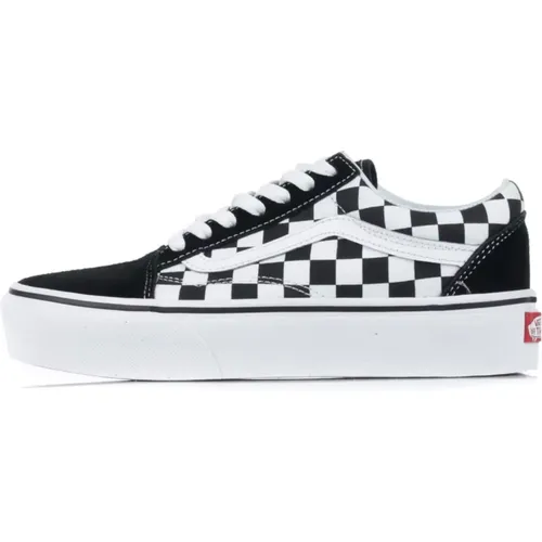 Platform Checkerboard Sneakers for Women , female, Sizes: 4 UK, 6 UK, 7 UK - Vans - Modalova