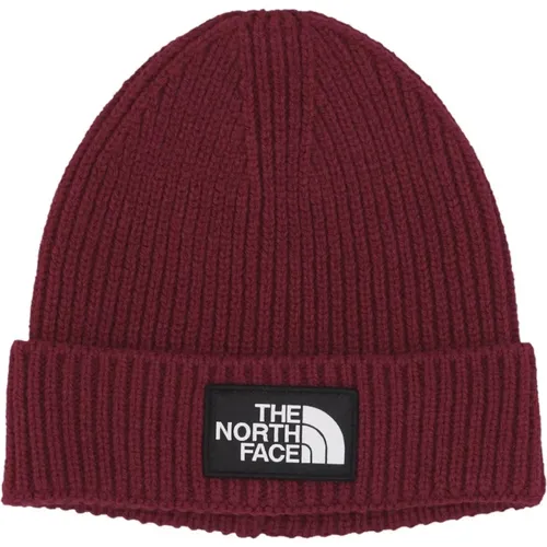 Logo Box Cuffed Beanie Boysenberry Hat - The North Face - Modalova