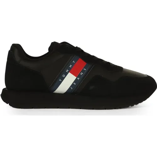 Modern Runner Leather Sneakers , male, Sizes: 10 UK, 7 UK - Tommy Jeans - Modalova