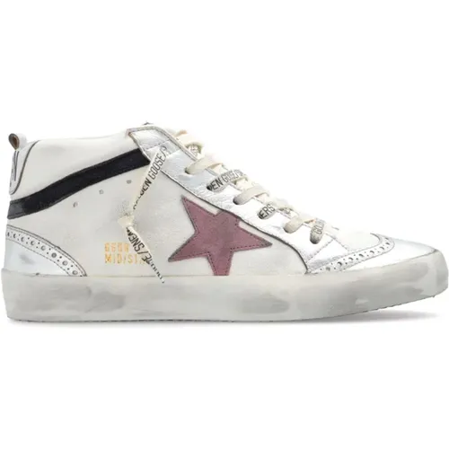 Verwitterte Ledersneakers , Damen, Größe: 36 EU - Golden Goose - Modalova