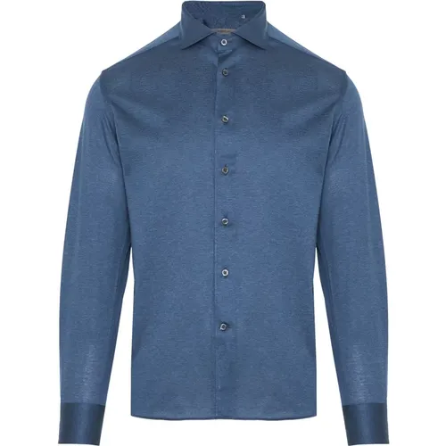 Jersey Cotton Shirt 100% Cotton , male, Sizes: L, 3XL, 4XL, 2XL - Corneliani - Modalova