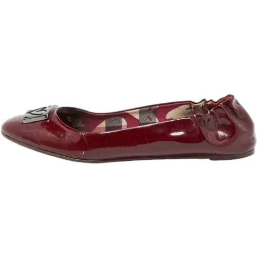 Pre-owned Leather flats , female, Sizes: 7 UK - Burberry Vintage - Modalova