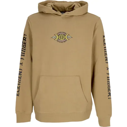 Light Hooded Wisdom Hoodie Khaki , male, Sizes: S - Element - Modalova