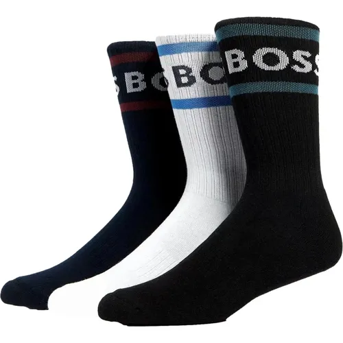 Rib Stripe Cc Socken , Herren, Größe: M - Hugo Boss - Modalova