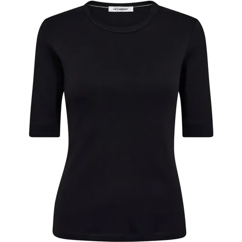 Navy Tee Top Short Sleeve , Damen, Größe: XS - Co'Couture - Modalova