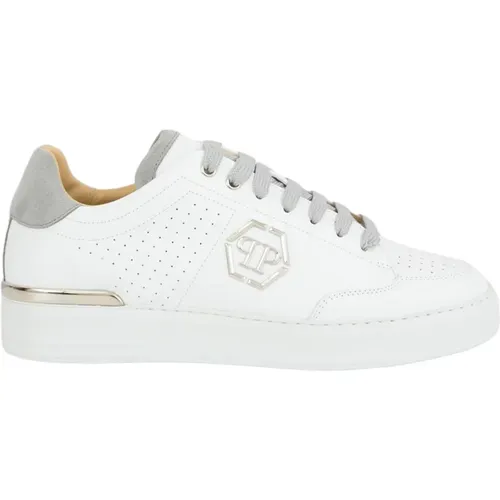 Leder Lo-Top Sneakers in Weiß - Philipp Plein - Modalova