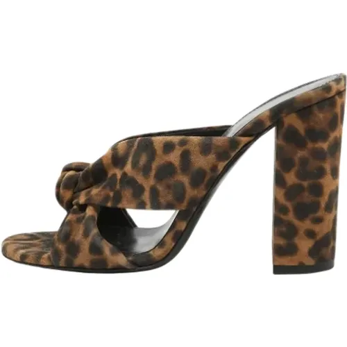 Pre-owned Suede sandals , female, Sizes: 3 UK - Yves Saint Laurent Vintage - Modalova