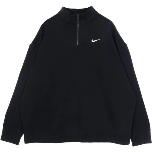 Klassischer Trend Fleece Quarter Zip Pullover , Damen, Größe: XS - Nike - Modalova
