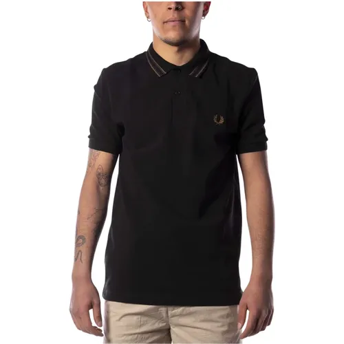 Medal Stripe Pole Shirt , Herren, Größe: L - Fred Perry - Modalova