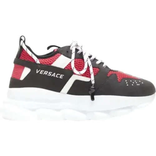 Pre-owned Fabric sneakers , female, Sizes: 5 1/2 UK - Versace Pre-owned - Modalova