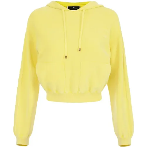 Gelbe Pullover für Frauen , Damen, Größe: XL - Elisabetta Franchi - Modalova