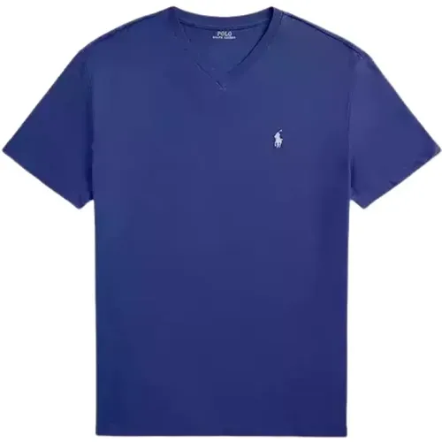 Dunkelblaues T-Shirt Regular Fit - Ralph Lauren - Modalova