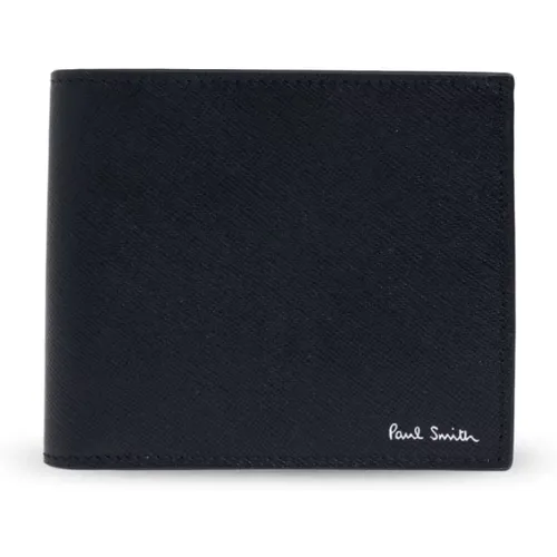 Leather Bi-Fold Wallet , male, Sizes: ONE SIZE - Paul Smith - Modalova