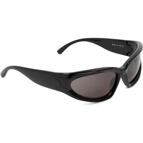 Ovale Sonnenbrille , Damen, Größe: 65 MM - Balenciaga - Modalova