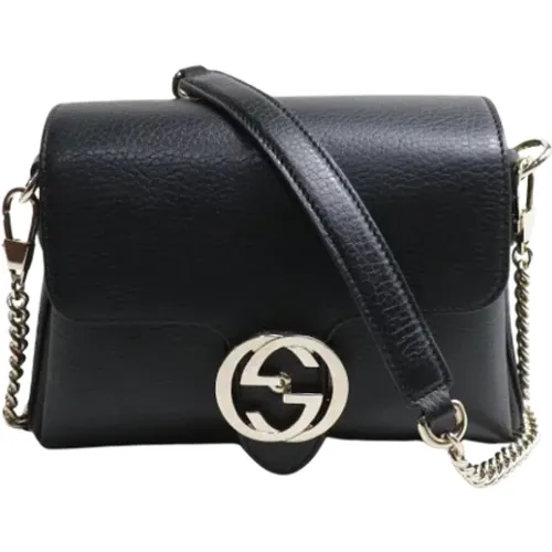 Pre-owned Leder schultertasche - Gucci Vintage - Modalova