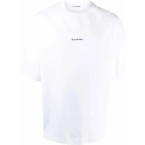Logo-Print Cotton T-Shirt , male, Sizes: S - Acne Studios - Modalova