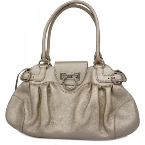 Pre-owned Leather handbags , female, Sizes: ONE SIZE - Salvatore Ferragamo Pre-owned - Modalova