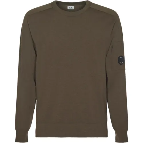 Merinowolle Rundhals Pullover , Herren, Größe: XL - C.P. Company - Modalova