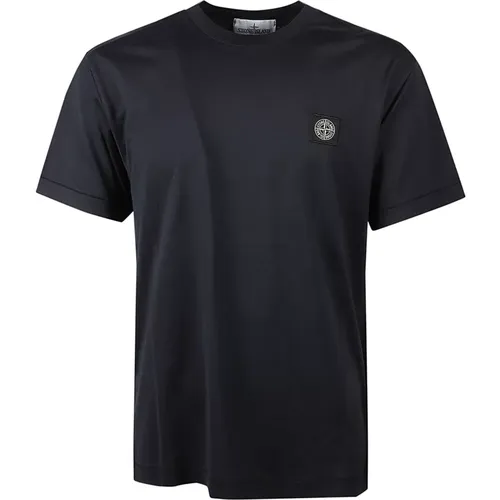 Lässiges Baumwoll-T-Shirt , Herren, Größe: XL - Stone Island - Modalova