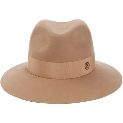 Brown Hats & Caps for Women , female, Sizes: S, M - Maison Michel - Modalova