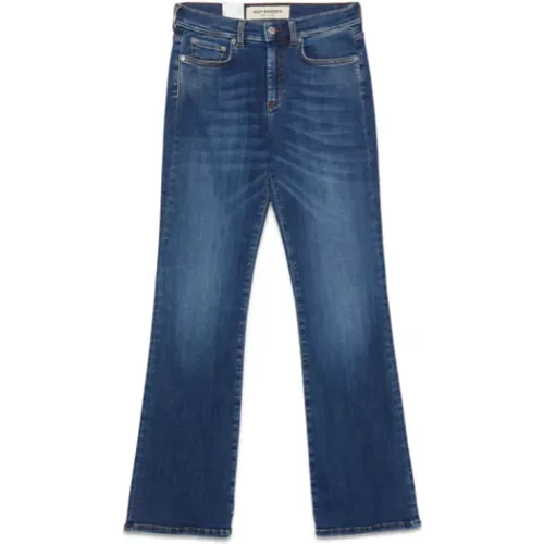 Boot Cut Stone Washed Denim Jeans , Damen, Größe: W30 - Roy Roger's - Modalova