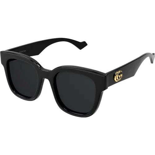 Schwarz/Graue Sonnenbrille , Damen, Größe: 52 MM - Gucci - Modalova