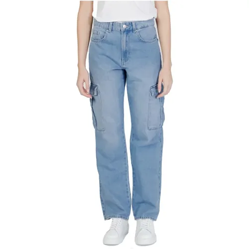 Wide Leg Cargo Denim Jeans , female, Sizes: W31 L32 - Only - Modalova