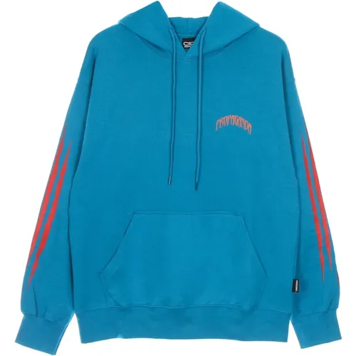 Turquoise Lightweight Hooded Sweatshirt , male, Sizes: L, XL - Propaganda - Modalova