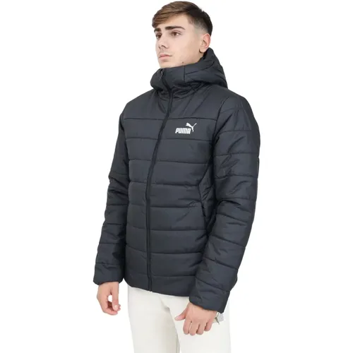 Essentials Schwarze Daunenjacke Herren , Herren, Größe: S - Puma - Modalova