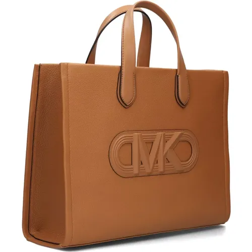 Braune Leder Shopper Tote Tasche - Michael Kors - Modalova