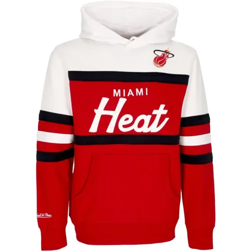 Miami Heat NBA Hoodie , Herren, Größe: S - Mitchell & Ness - Modalova